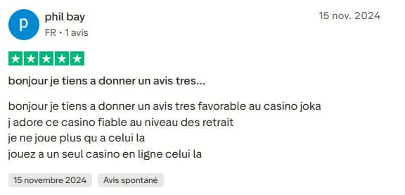 avis Joka Casino