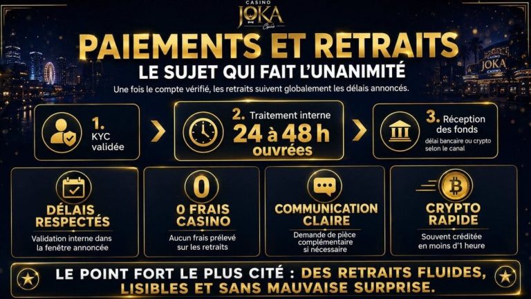moyens paiement Joka Casino